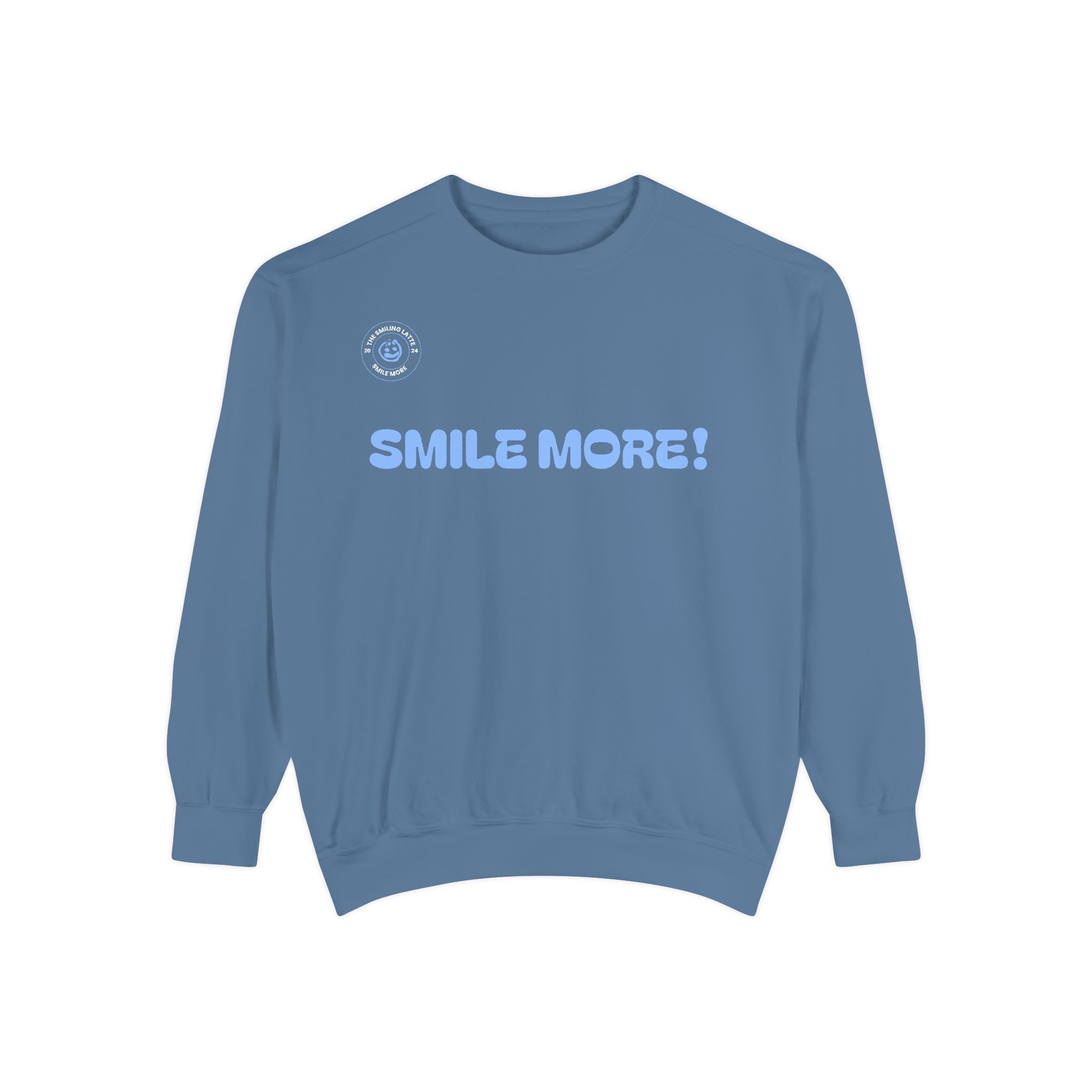 Christmas Comfy “Smile More” Sweatshirt — Cozy Holiday Lounge Sweatshirt